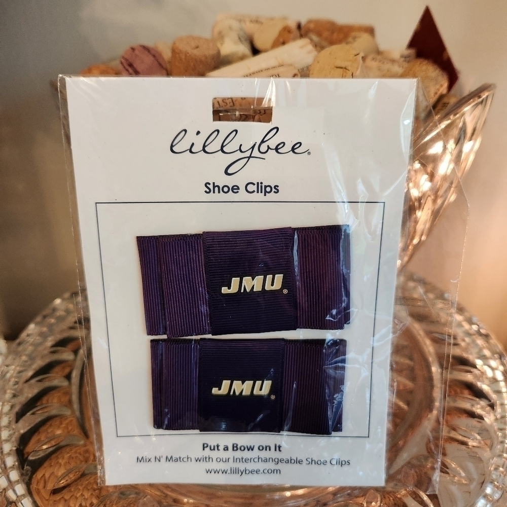 JMU James Madison University Lillybee U Shoe Clips NCAA Sorority Cheer  Alumna📣